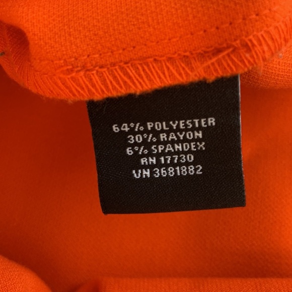 Victoria Beckham for Target Scalloped Sleeveless‎ Top Orange Cream - Picture 8 of 8